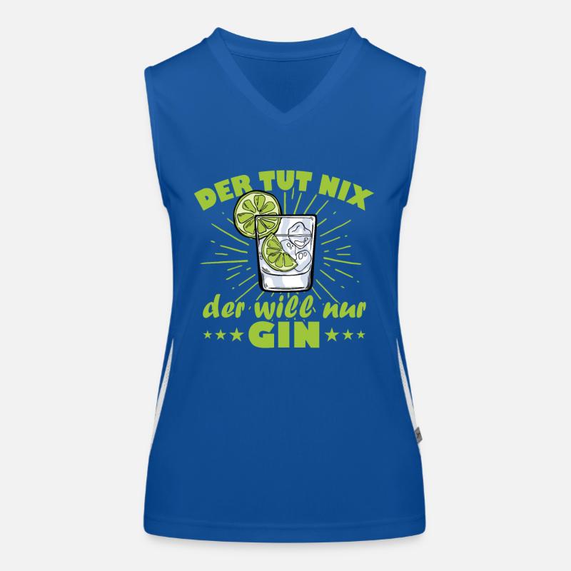 Der tut nix der will nur gin Funktionelles Kontrast-Tank Top für Frauen