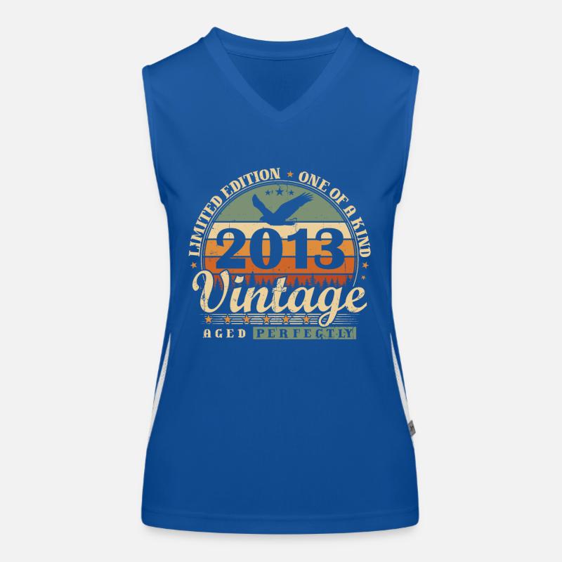 Geboren 2013 Vintage Geburtstag Geschenk Funktionelles Kontrast-Tank Top für Frauen