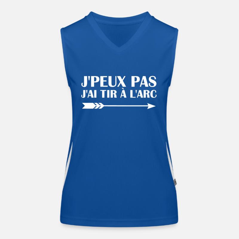 Je peux pas j'ai Tire à L'arc Débardeur respirant contrasté Femme