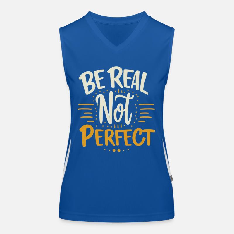 Soyez vrai, pas parfait : votre authenticité compte Débardeur respirant contrasté Femme