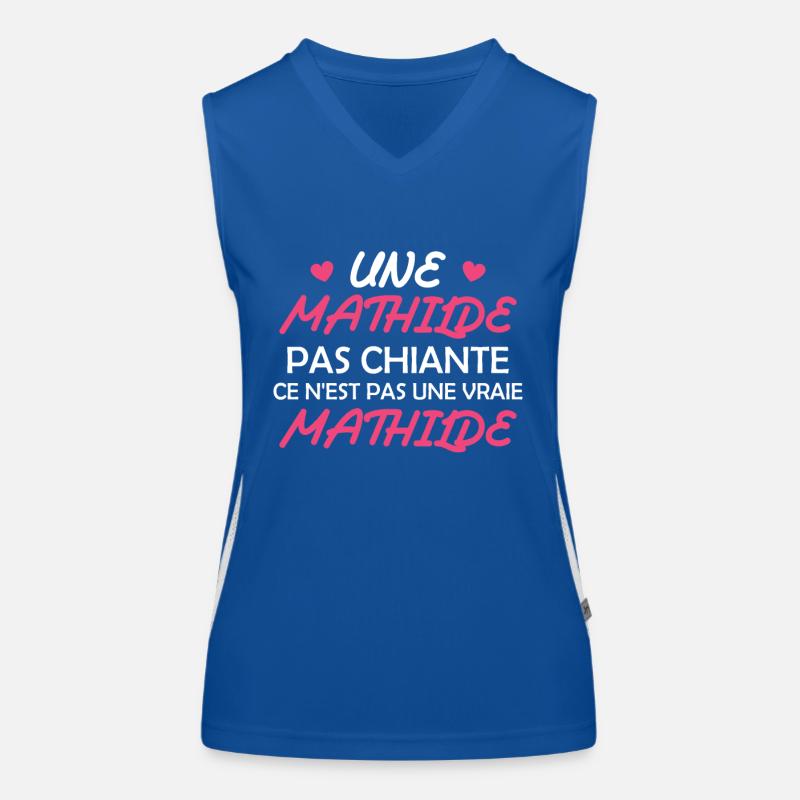 Une Mathilde pas chiante ce n est pas une vraie Débardeur respirant contrasté Femme