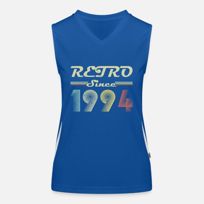Retro seit 1994 Geburtstagsgeschenk Funktionelles Kontrast-Tank Top für Frauen