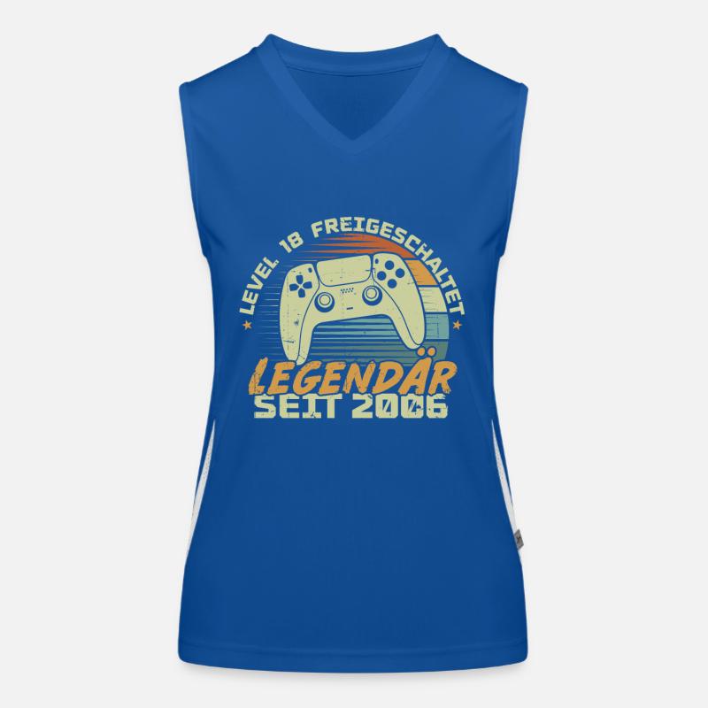 Level 18 freigeschaltet 2006, Geburtstagsgeschenk Funktionelles Kontrast-Tank Top für Frauen