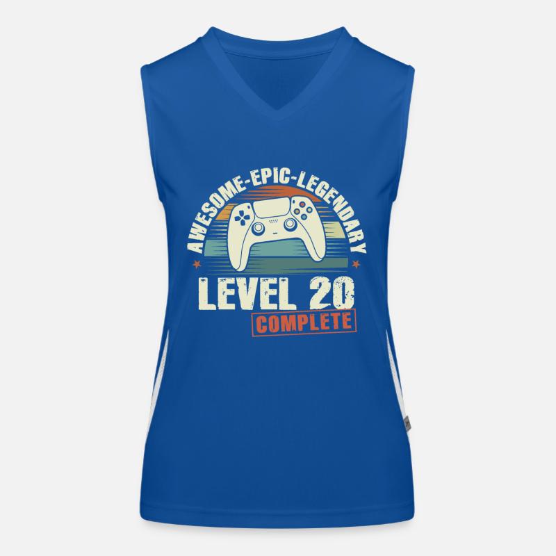 Level 20 Complete Geschenk zum 20. Geburtstag Funktionelles Kontrast-Tank Top für Frauen