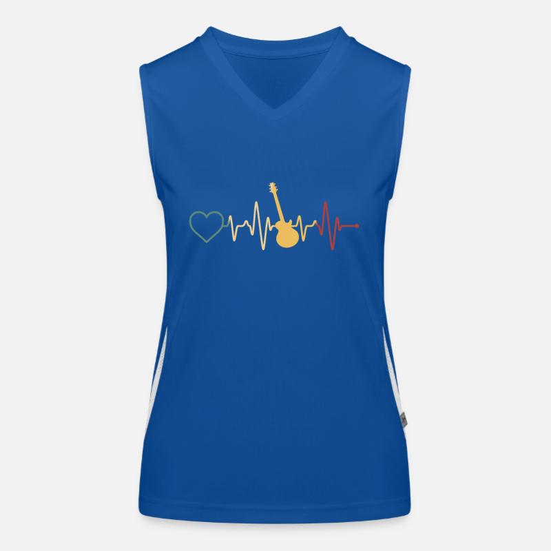 Guitar Heartbeat Women's Functional Contrast Tank Top