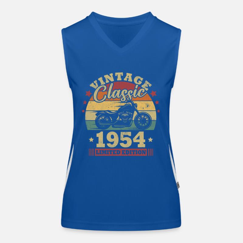 Vintage Classic Geburtstagsgeschenk Geboren 1954 Funktionelles Kontrast-Tank Top für Frauen