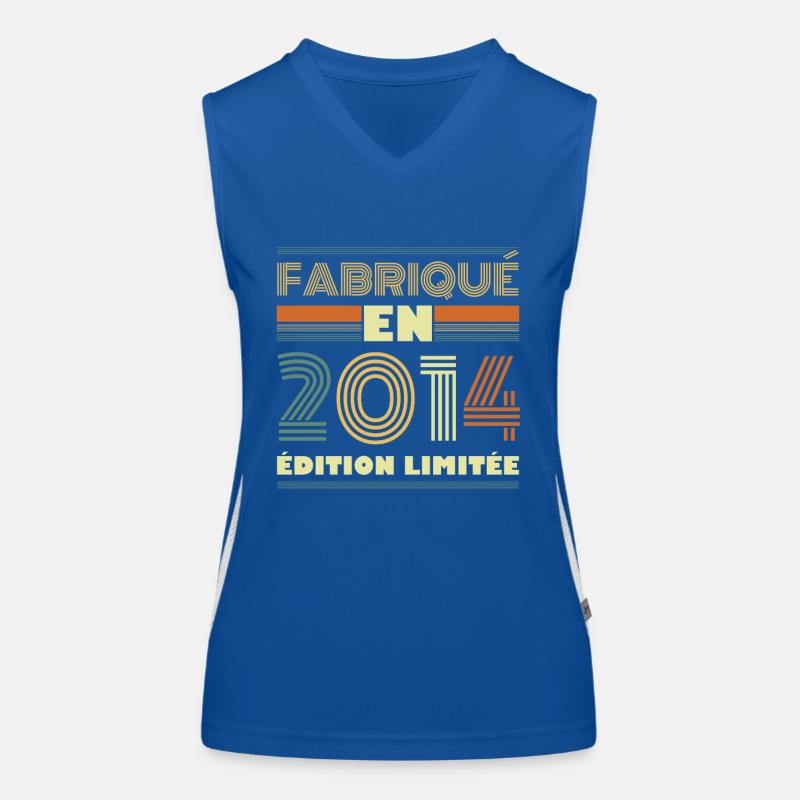 Fabriqué En 2014 Édition Limitée Débardeur respirant contrasté Femme