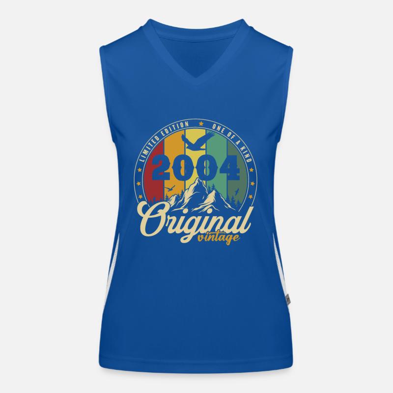 Original 2004 Vintage Retro Jubiläumsgeschenk Funktionelles Kontrast-Tank Top für Frauen