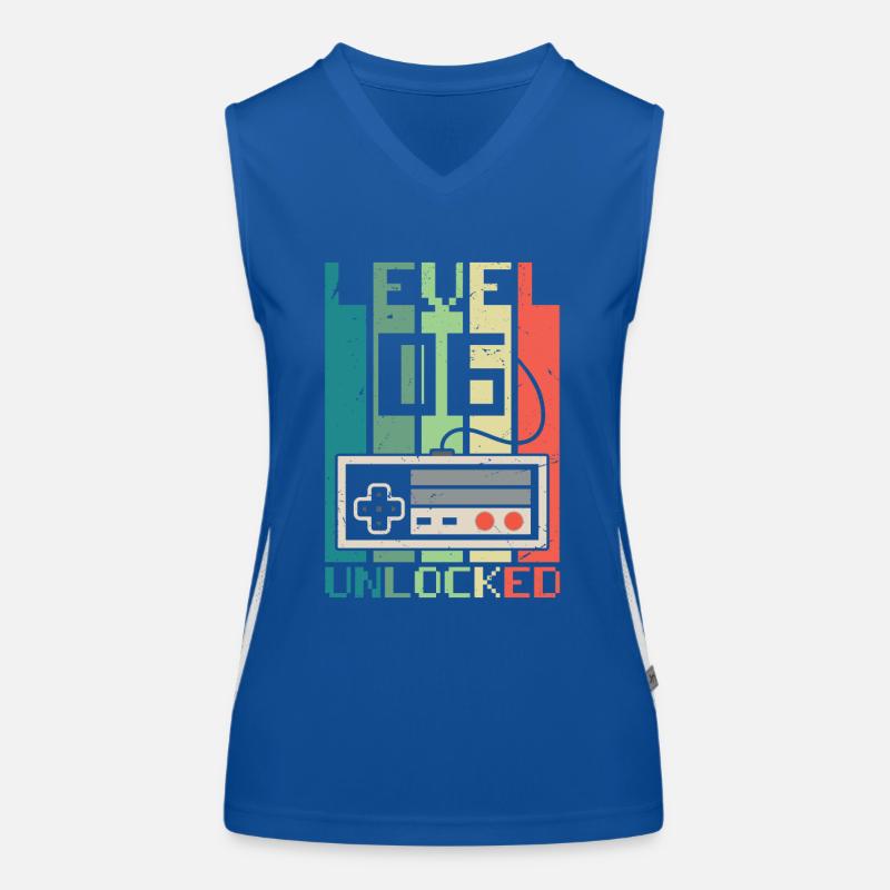 Level 6 freigeschaltet Funktionelles Kontrast-Tank Top für Frauen