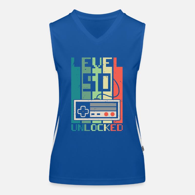Level 50 freigeschaltet Funktionelles Kontrast-Tank Top für Frauen