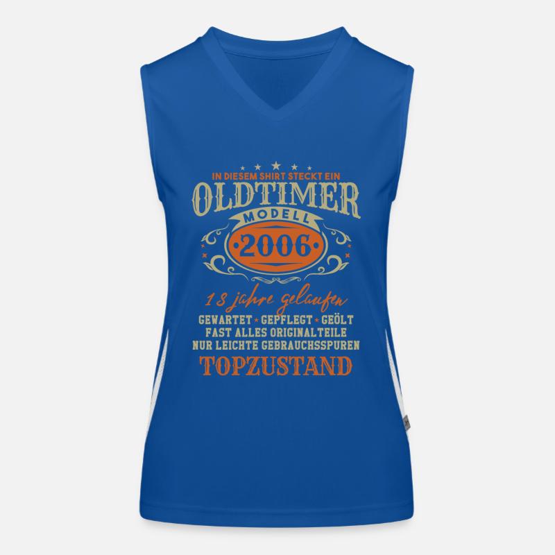 18. Geburtstag Oldtimer 2006 Funktionelles Kontrast-Tank Top für Frauen
