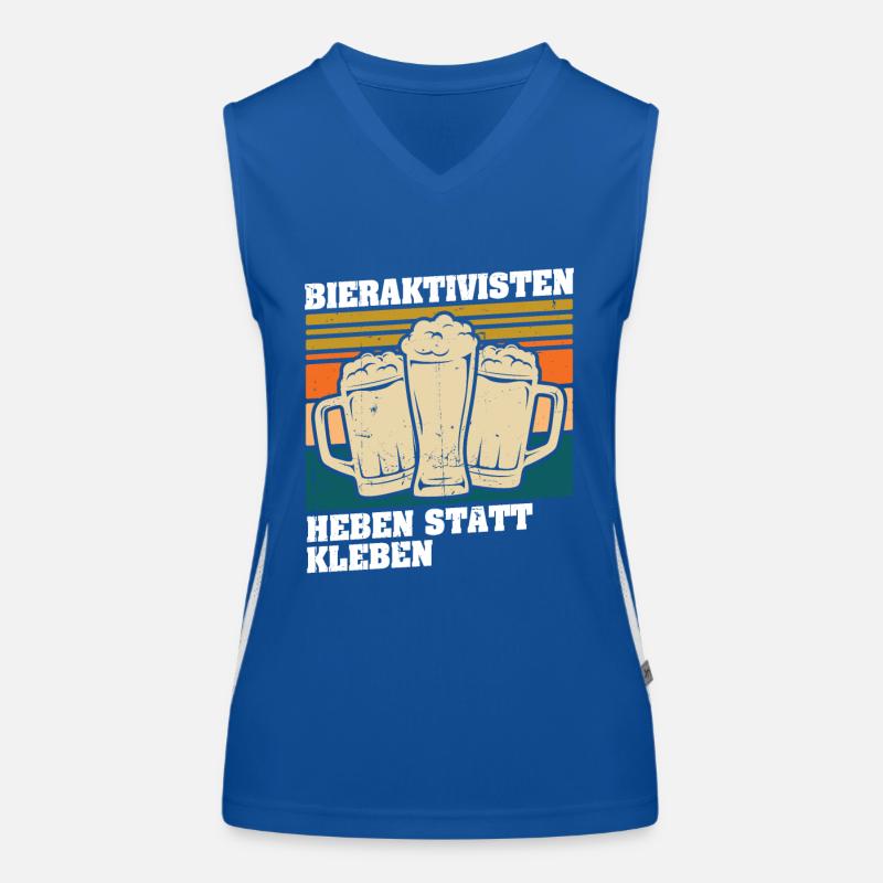 Beer activists: Lifting instead of gluing Women's Functional Contrast Tank Top