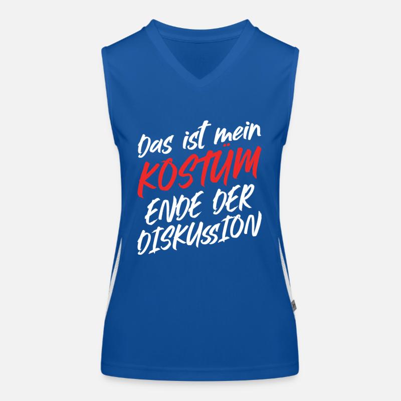 C’est mon costume Fin de la discussion Débardeur respirant contrasté Femme
