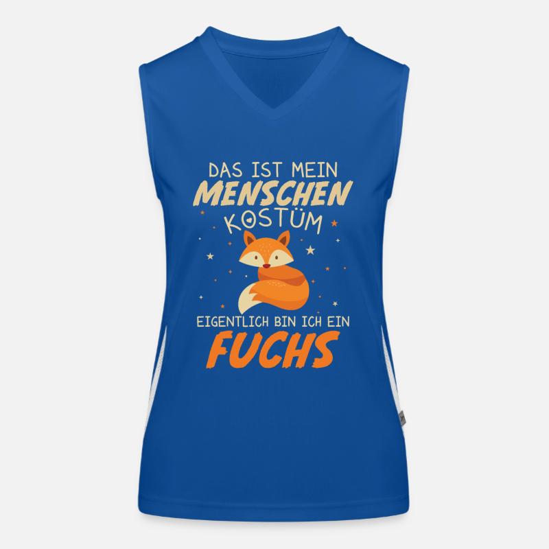 Das ist mein Menschenkostüm eigentlich Fuchs Funktionelles Kontrast-Tank Top für Frauen