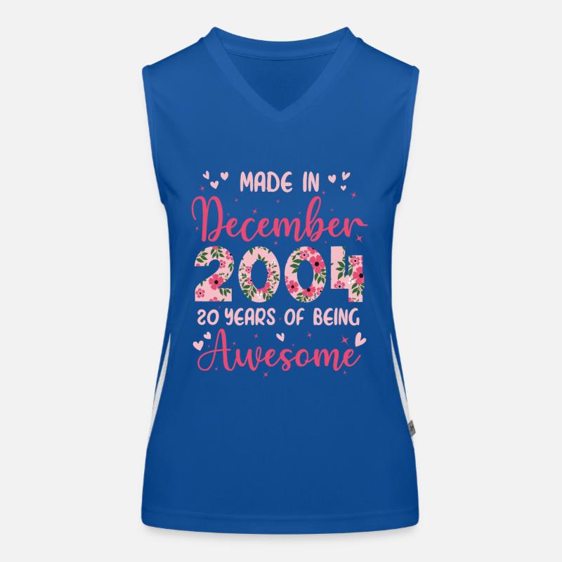 Dezember 2004 20. Geburtstag der Mädchen Funktionelles Kontrast-Tank Top für Frauen