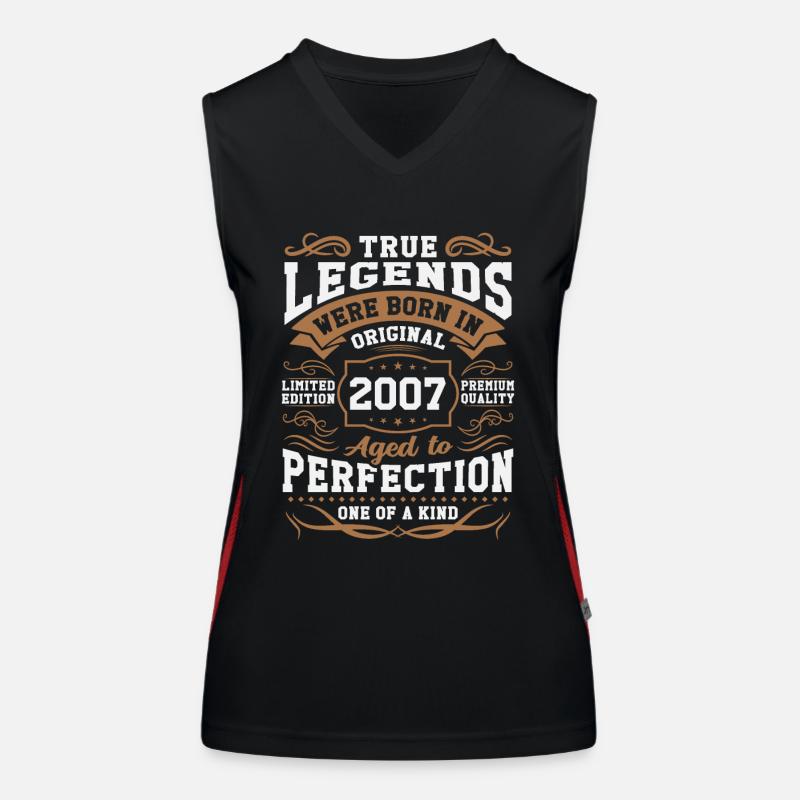 Legenden Geboren 2007 Funktionelles Kontrast-Tank Top für Frauen