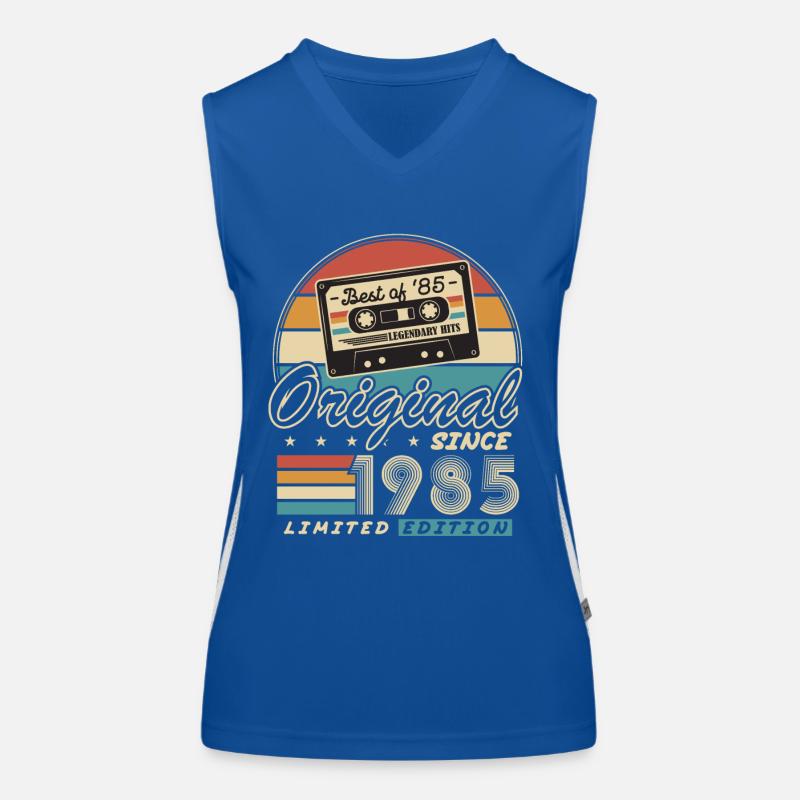 Original seit 1985 Vintage Geschenk Geburtstag Funktionelles Kontrast-Tank Top für Frauen
