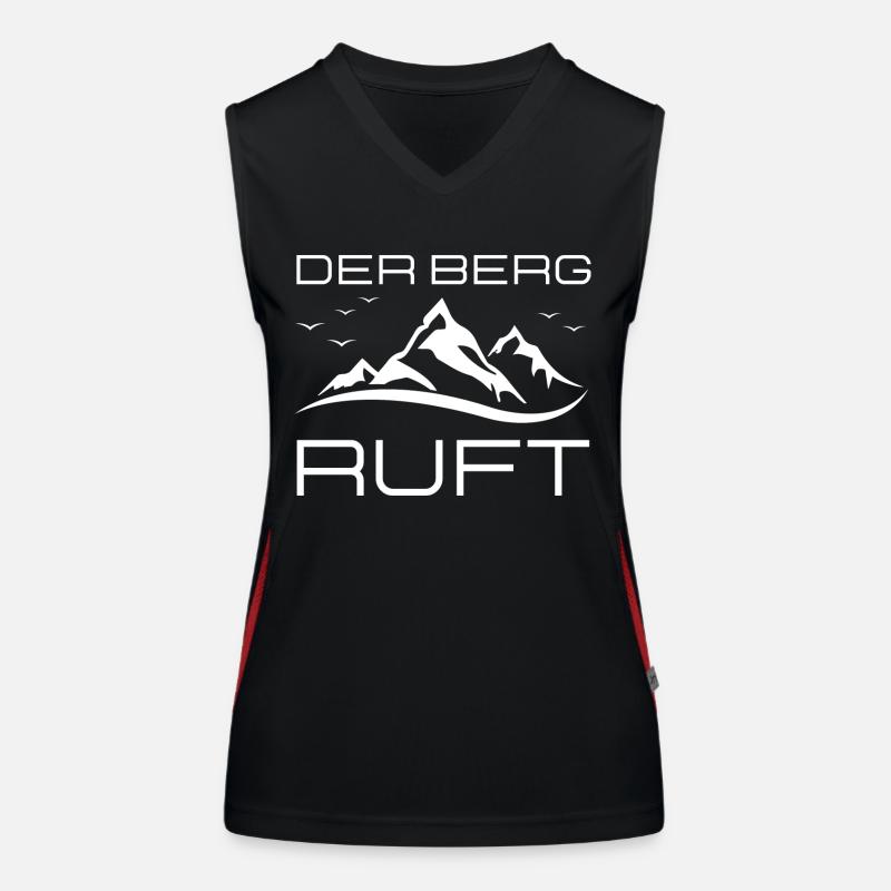 Der Berg ruft Funktionelles Kontrast-Tank Top für Frauen