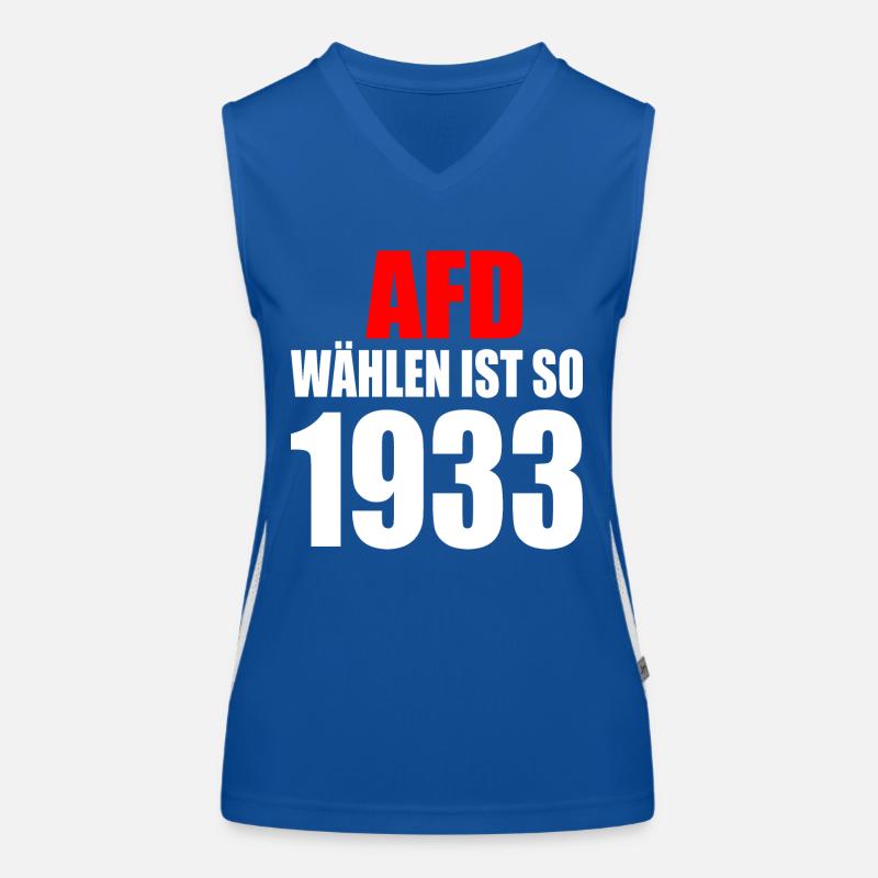 Afd wählen ist so 1933 Funktionelles Kontrast-Tank Top für Frauen