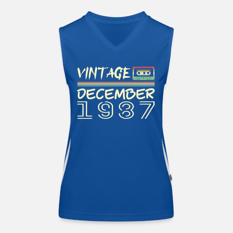 1987 Décembre 1987 Jubilé Décembre 1987 Débardeur respirant contrasté Femme