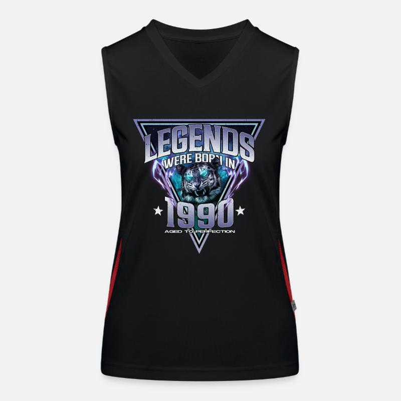 Legends were born in 1990 Women's Functional Contrast Tank Top
