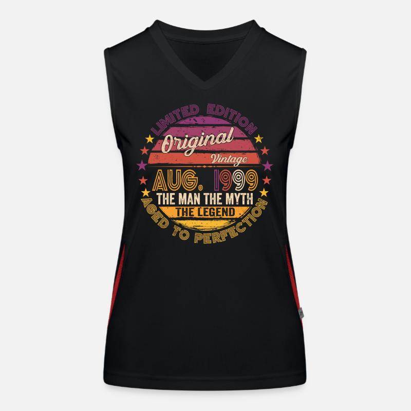 Original August 1999 23. Geburtstag Geschenk Fun Funktionelles Kontrast-Tank Top für Frauen
