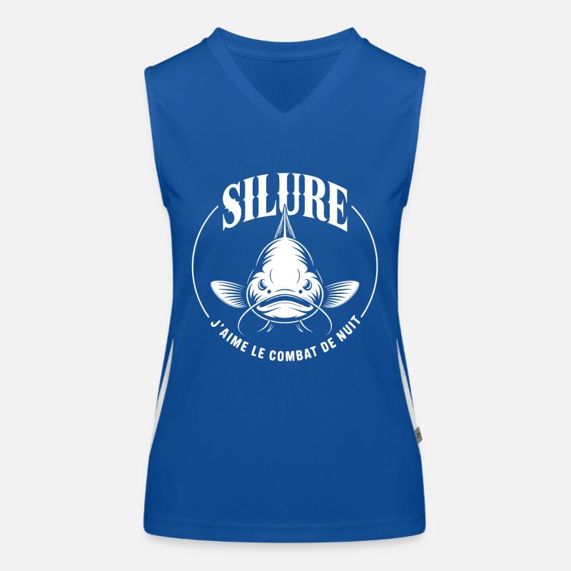 J'aime le combat de nuit avec le poisson-chat Débardeur respirant contrasté Femme