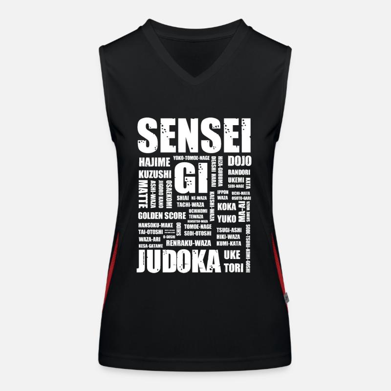 Judo Débardeur respirant contrasté Femme