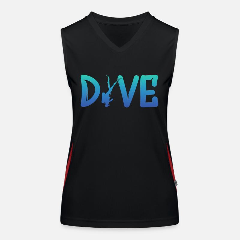DIVE Funktionelles Kontrast-Tank Top für Frauen