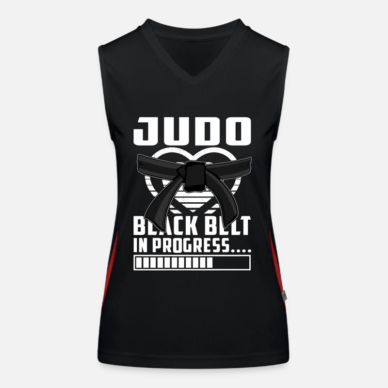 Judo Black Belt in progress Women's Functional Contrast Tank Top