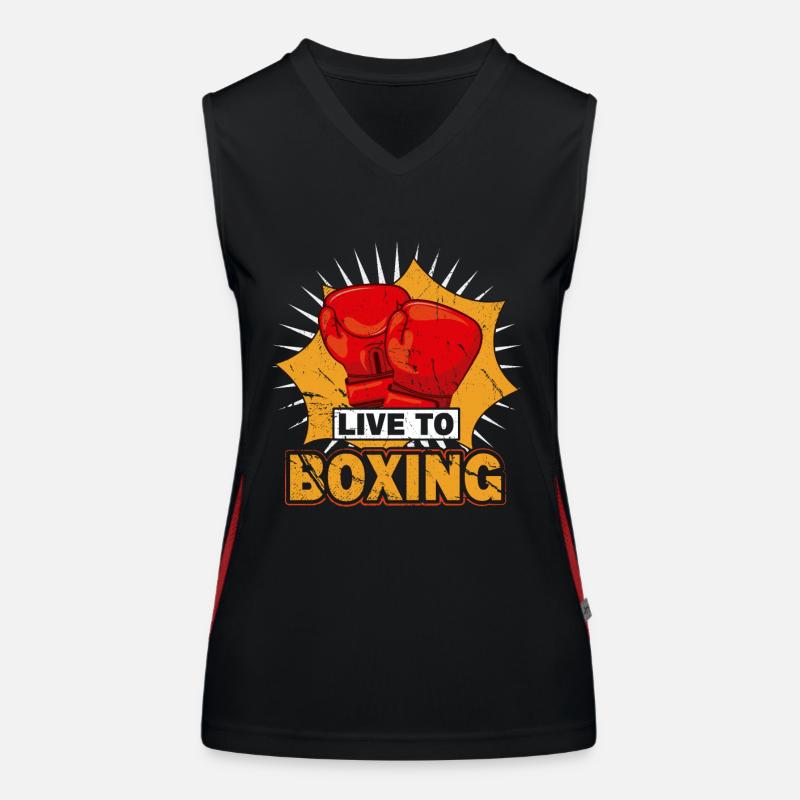 En direct de la boxe Débardeur respirant contrasté Femme