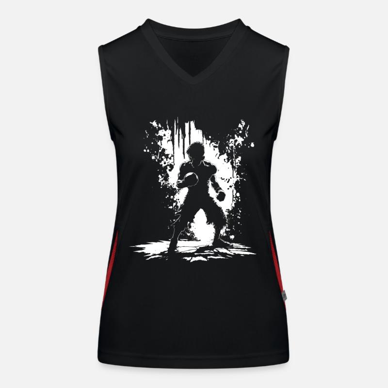 Boxe Débardeur respirant contrasté Femme