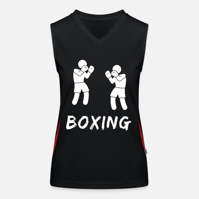 Boxen Funktionelles Kontrast-Tank Top für Frauen