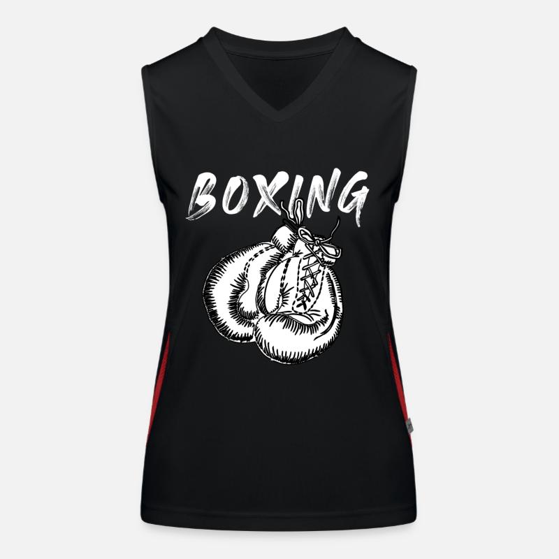 Boxen Funktionelles Kontrast-Tank Top für Frauen