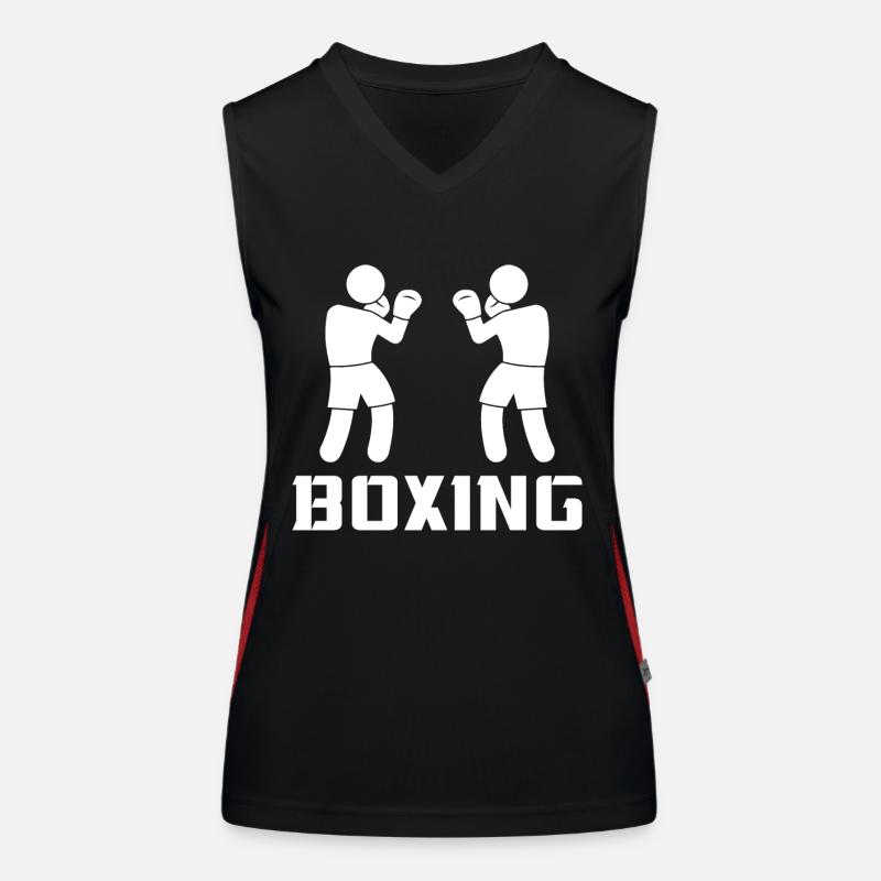 Boxen Funktionelles Kontrast-Tank Top für Frauen