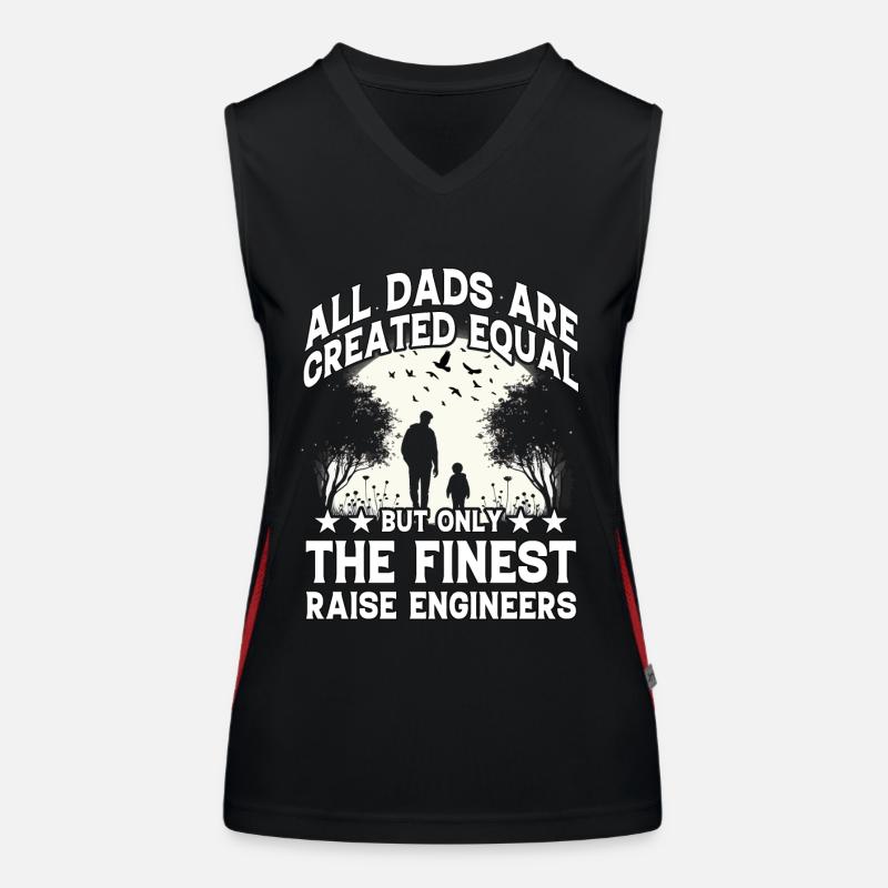 All dads are created equal but only the finest Women's Functional Contrast Tank Top
