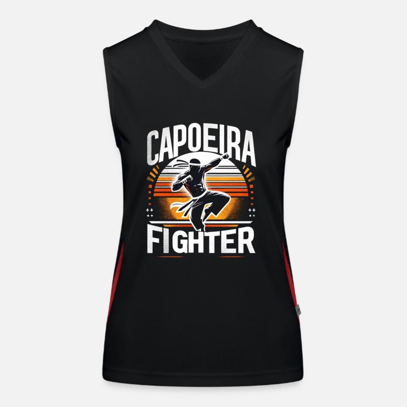 Combattant de capoeira Débardeur respirant contrasté Femme