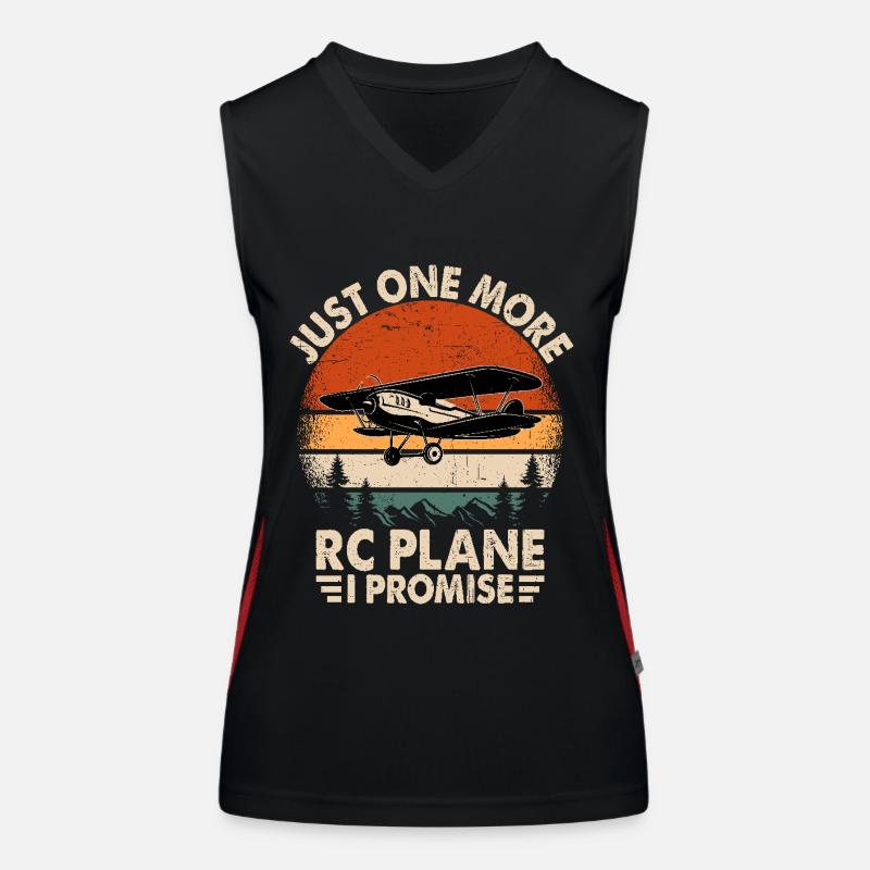 Nur noch ein RC-Flugzeug, versprochen Funktionelles Kontrast-Tank Top für Frauen