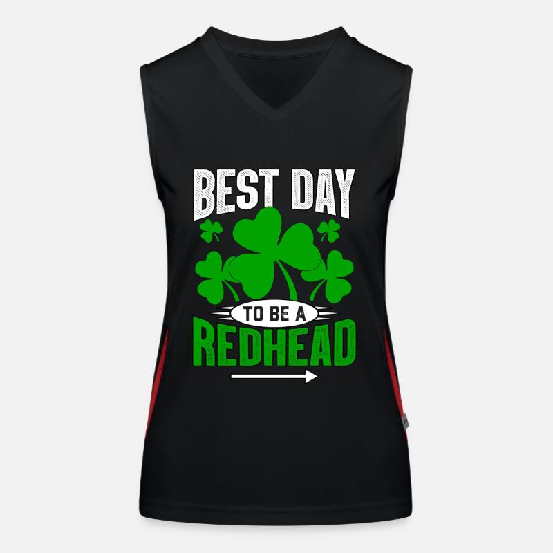 Best Day to be a Redhead Women's Functional Contrast Tank Top