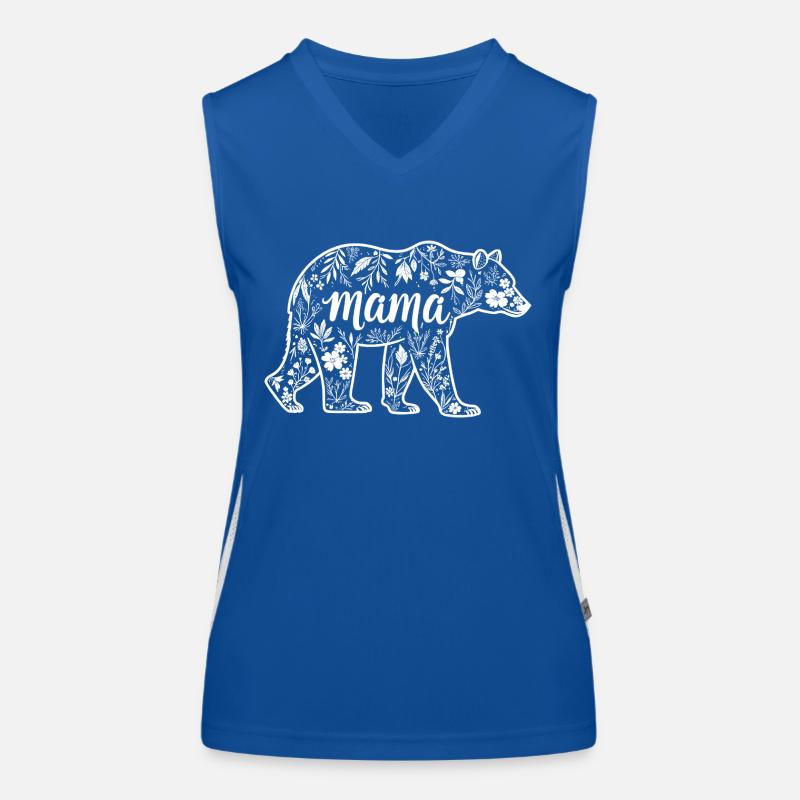 mama bear - maman ourse Débardeur respirant contrasté Femme
