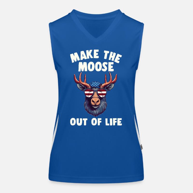 la vie en orignal Cool Moose Débardeur respirant contrasté Femme