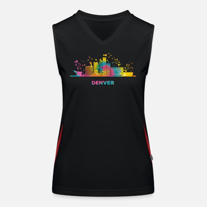 Denverites Skyline Denver Women's Functional Contrast Tank Top
