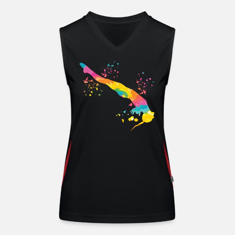 Diving Synchronized Diving Women's Functional Contrast Tank Top