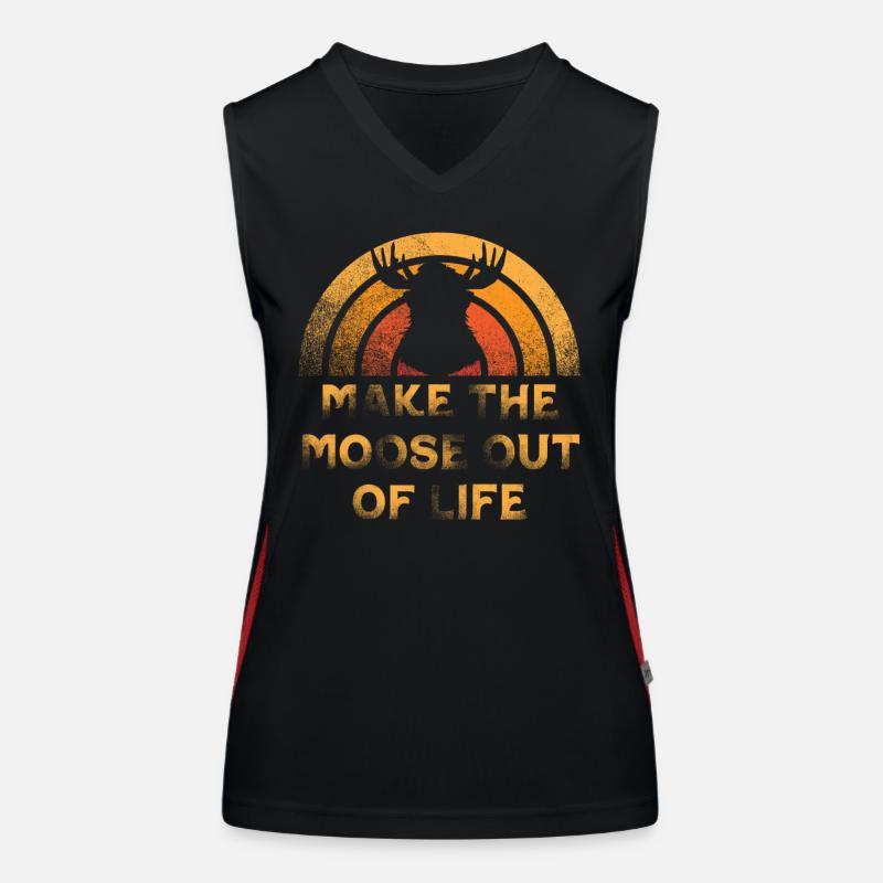 Turning Life into a Moose Cool Moose Women's Functional Contrast Tank Top