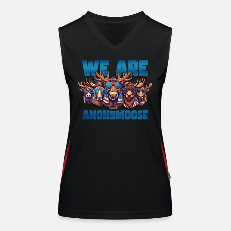 We are Anonymoose Cool Moose Women's Functional Contrast Tank Top