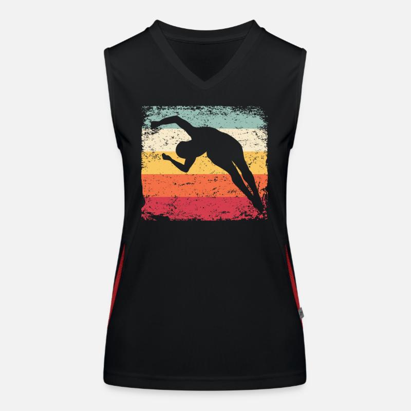 Turmspringen Kunstspringen Synchronspringen Funktionelles Kontrast-Tank Top für Frauen