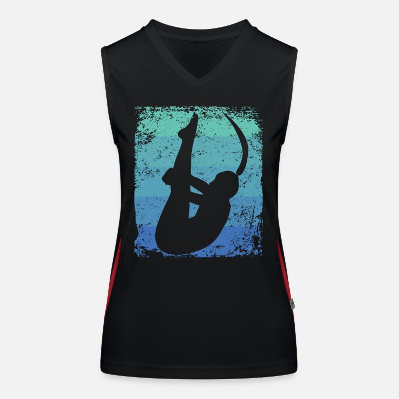 Synchronisierter Wassertaucher High Diver Funktionelles Kontrast-Tank Top für Frauen