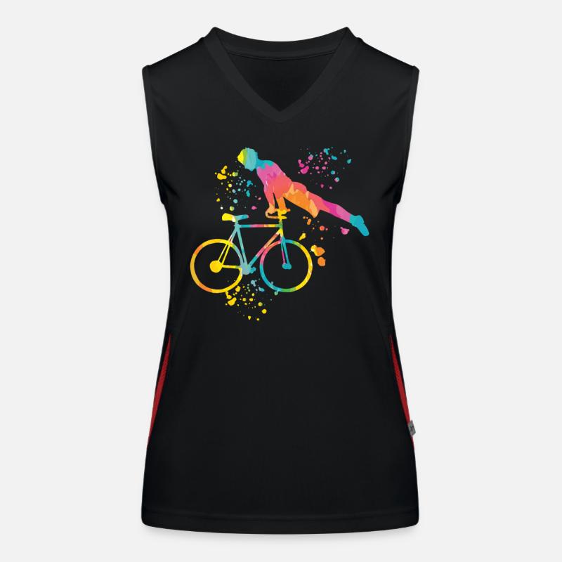 Kunstradfahren Kunstradfahrer Funktionelles Kontrast-Tank Top für Frauen
