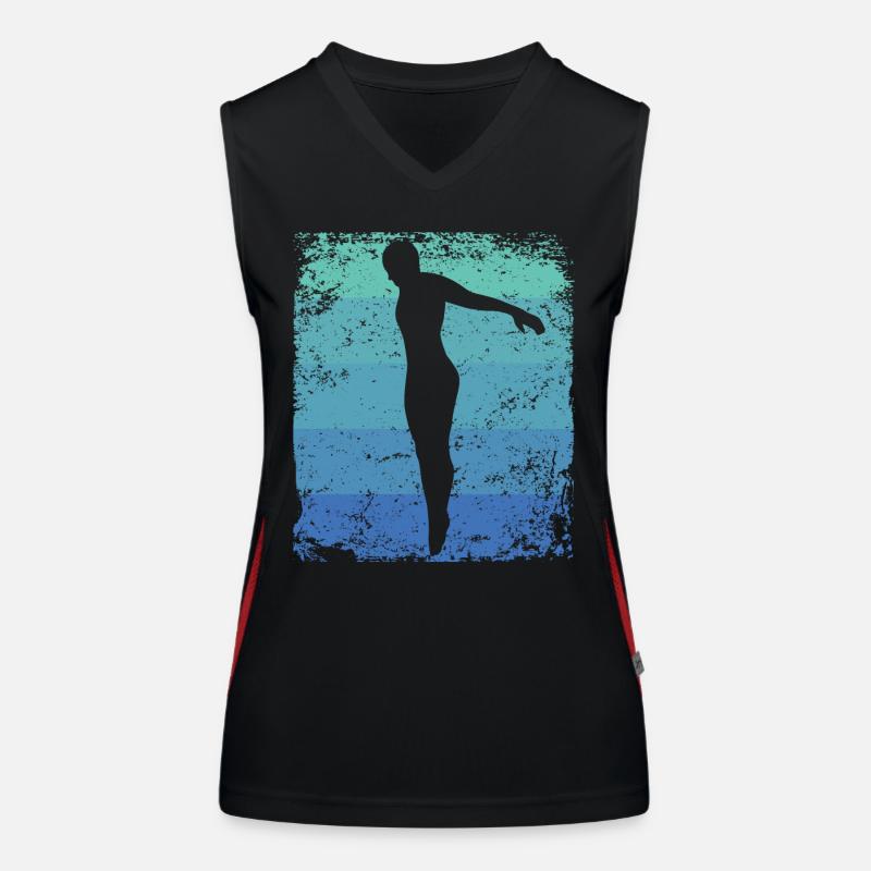 Plongeur en eau synchronisé High Diver Débardeur respirant contrasté Femme