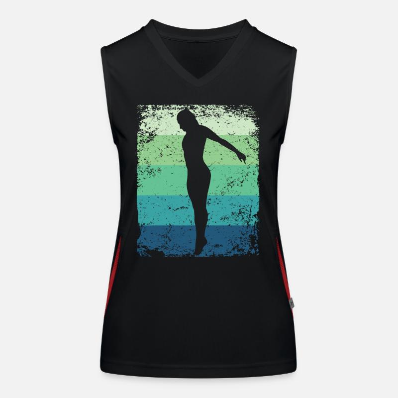 Plongeur en eau synchronisé High Diver Débardeur respirant contrasté Femme